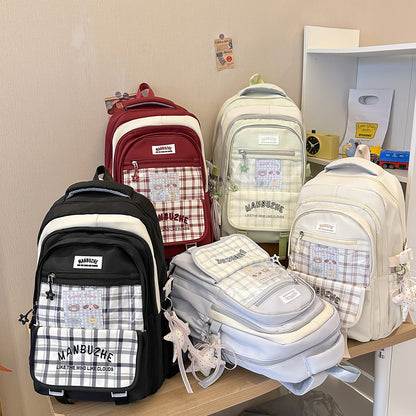 Trendiger geräumiger Rucksack mit transparenter Tasche Brehn