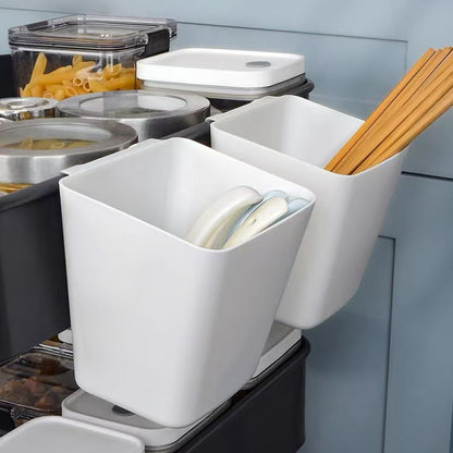 Multifunktionaler schmaler Organizer-Becher aus Kunststoff für Schreibtisch und Bad