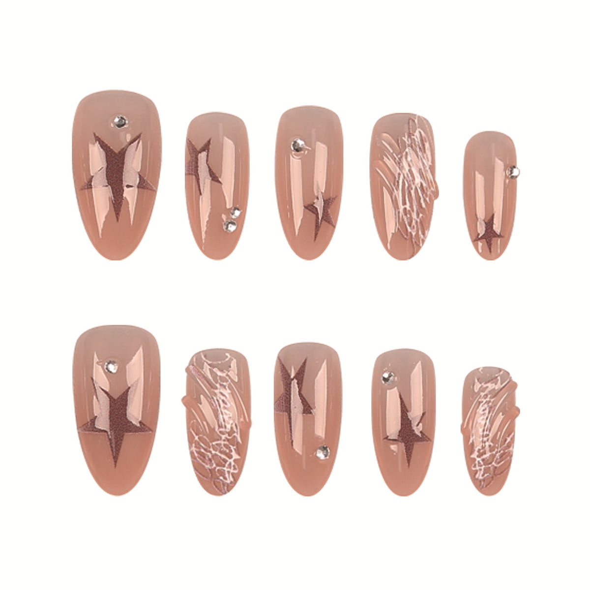 Dekorative Nagelspitzen