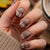 Stylisches Karomuster Press-On Nail Set Brehn