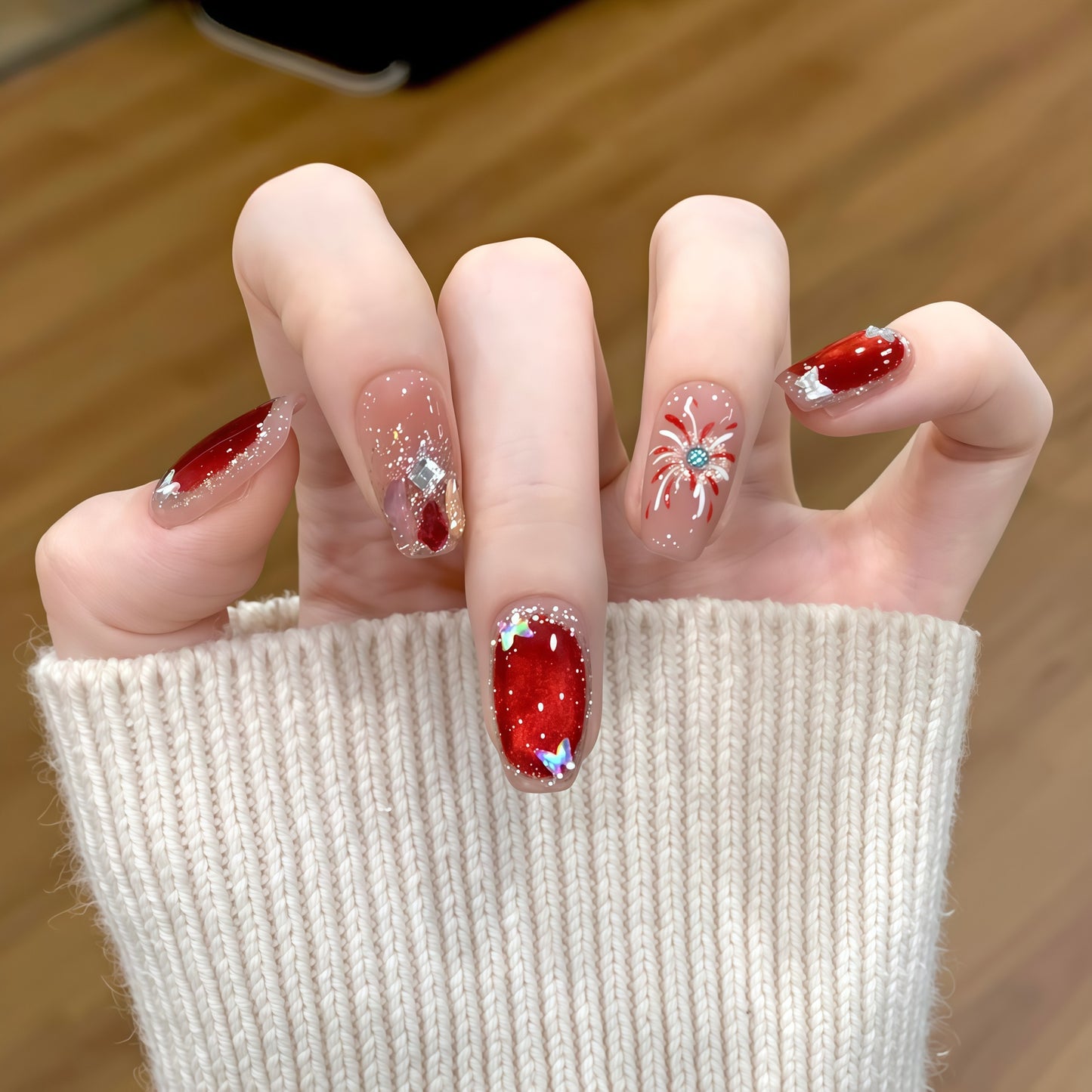 Glitzernde Kunstnägel Brehn