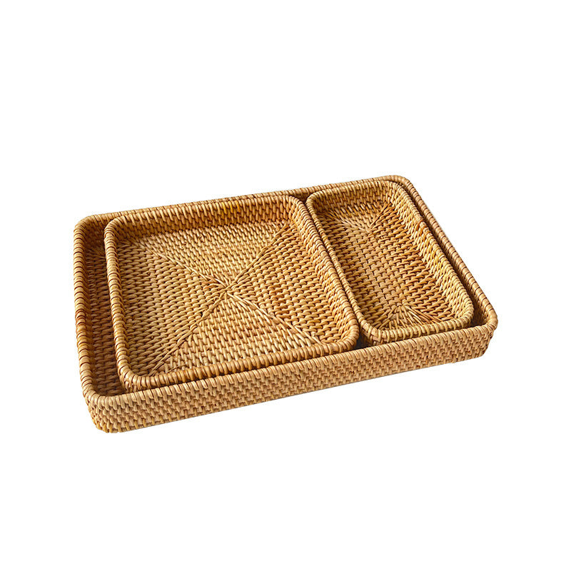 Damen quadratische Naturmaterial Servierplatte Brehn