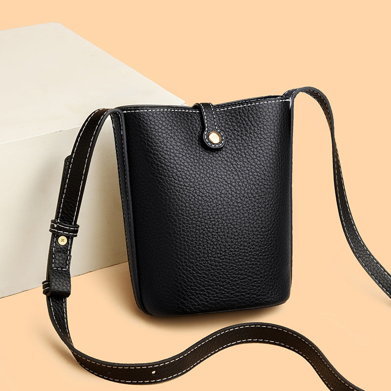Kompakte Leder Crossbody Tasche