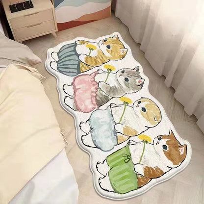 Cartoon Katzenförmiger Teppich Brehn
