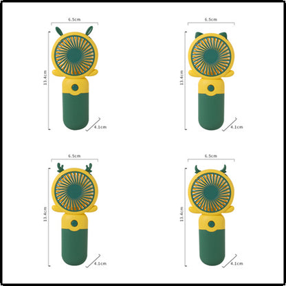 Unisex Tragbarer Handventilator mit lustigem Tierdesign Brehn