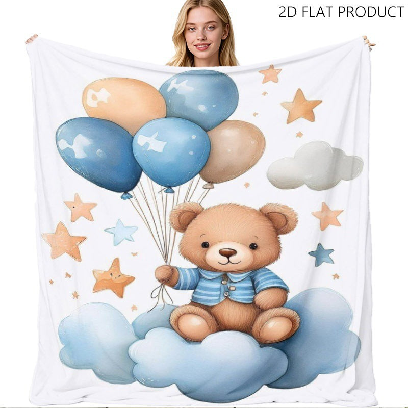 Künstlerisch von Schmetterlingen inspirierte Fleecedecke