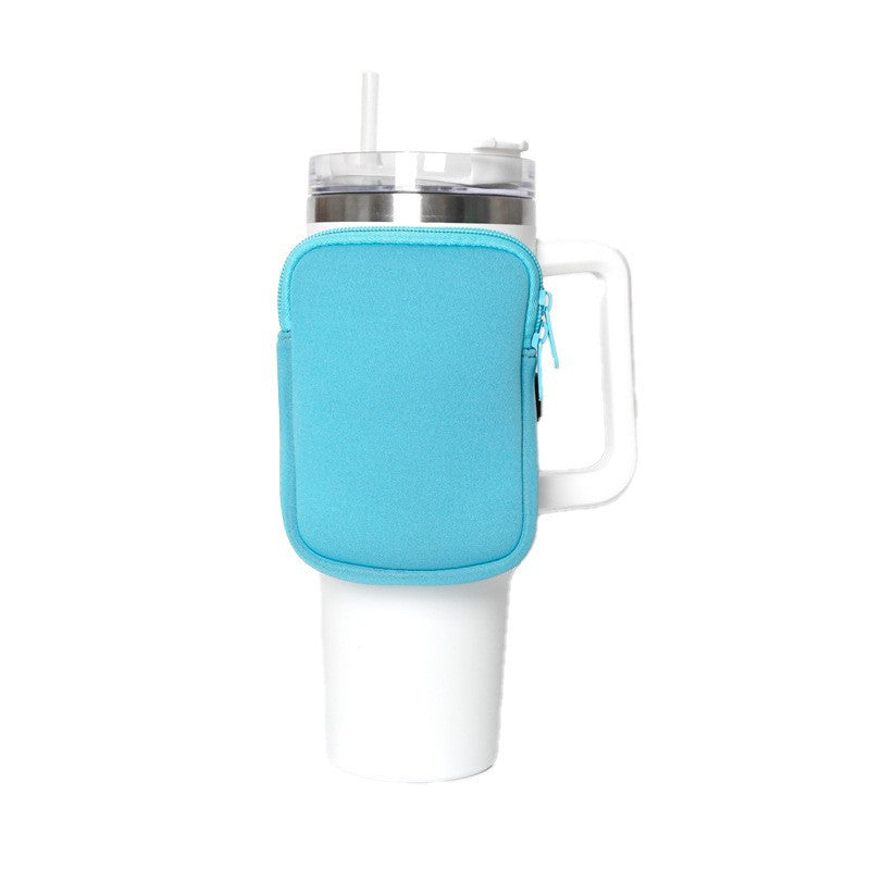 Unisex Getränkehalter mit praktischer Tasche Brehn
