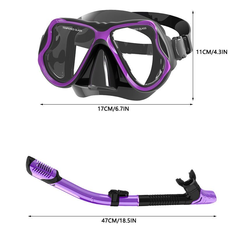Premium Tauchmaske mit Weichem Silikonrand und Anti-Beschlag-Technologie Brehn