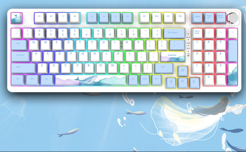 RGB Mechanische Gaming-Tastatur mit Hot-Swap-Funktion Brehn