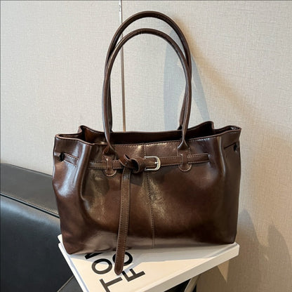Elegante Leder Tragetasche