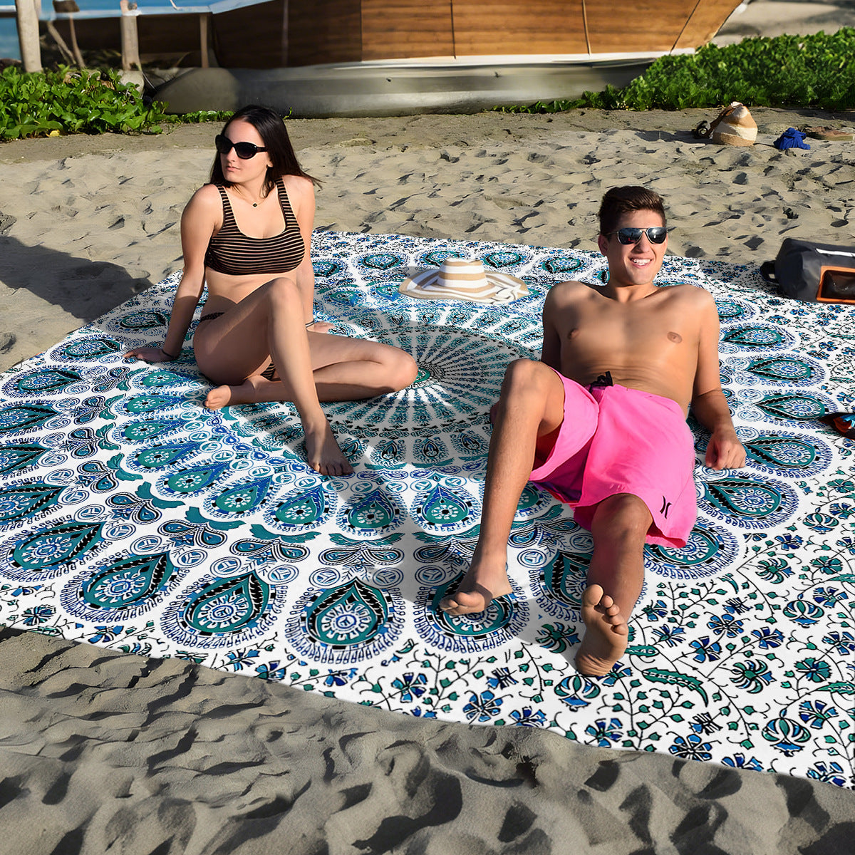 Mandala Design Strandmatte Brehn