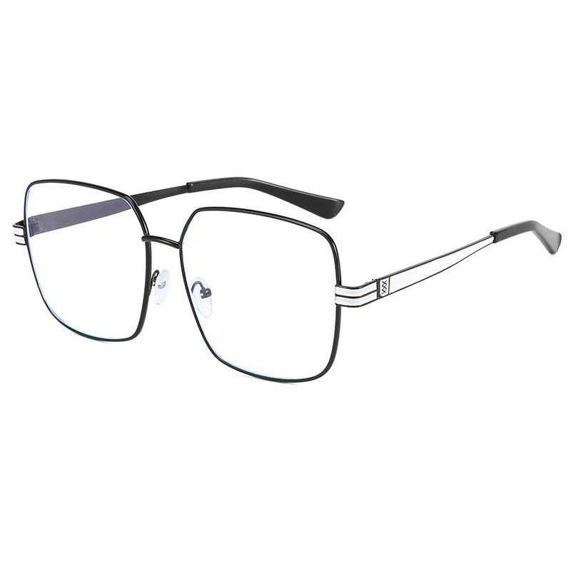 Damen modische quadratische Brille mit filigranem Metallrahmen Brehn