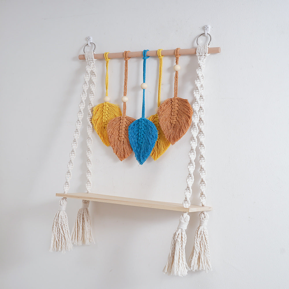 Makramee Blatt Wandregal Brehn