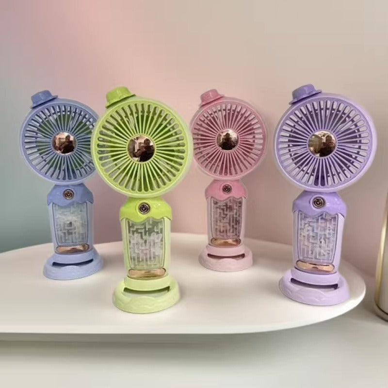 Unisex Tragbarer Handventilator mit Wasserzerstäuber Brehn
