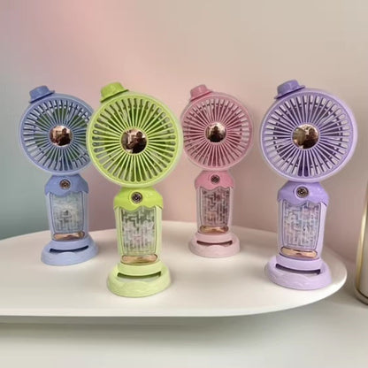 Unisex Tragbarer Handventilator mit Wasserzerstäuber Brehn