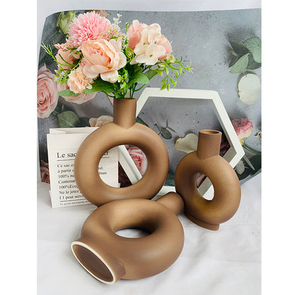 Moderne Abstrakte Keramik Blumenvase Brehn