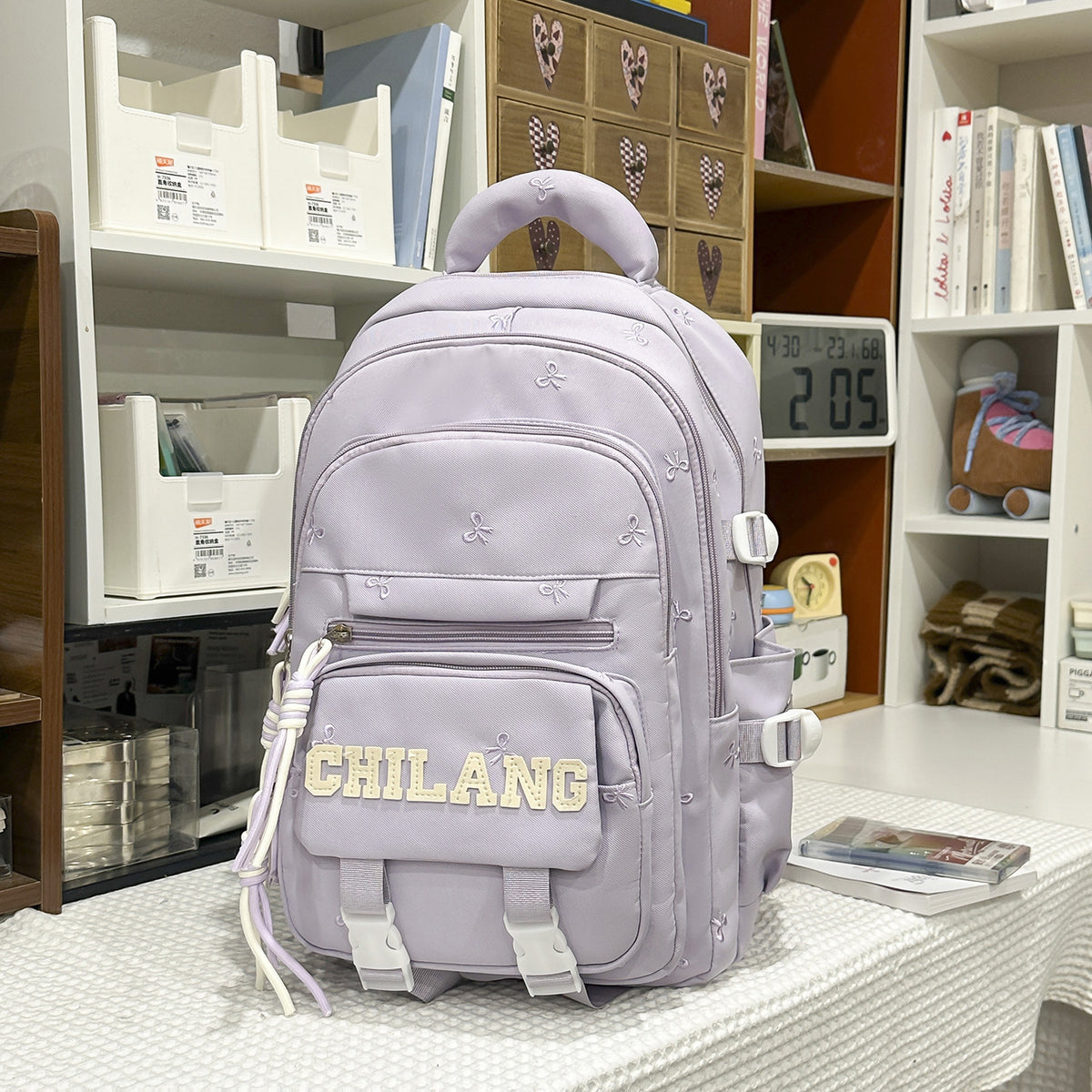 Stylischer gestickter multifunktionaler Rucksack Brehn