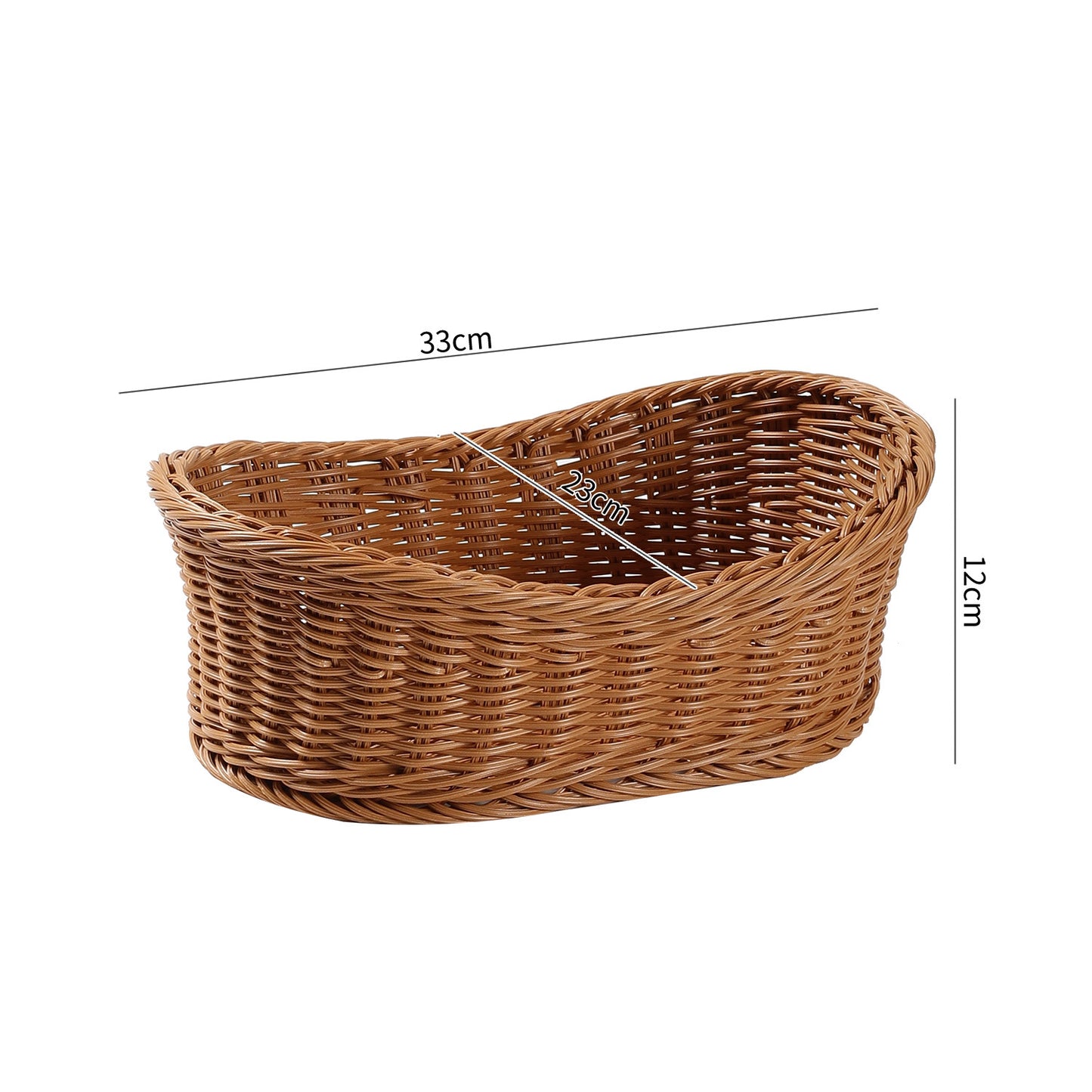 Unisex Eleganter ovaler Aufbewahrungskorb aus natürlichen Materialien Brehn