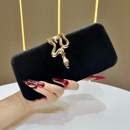 Elegante Schlangen-Design Abend-Clutch