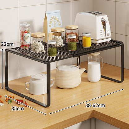 Arbeitsplatten-erhöhtes Küchenregal Riser Organizer mit belüftetem Gitter und offener Aufbewahrung