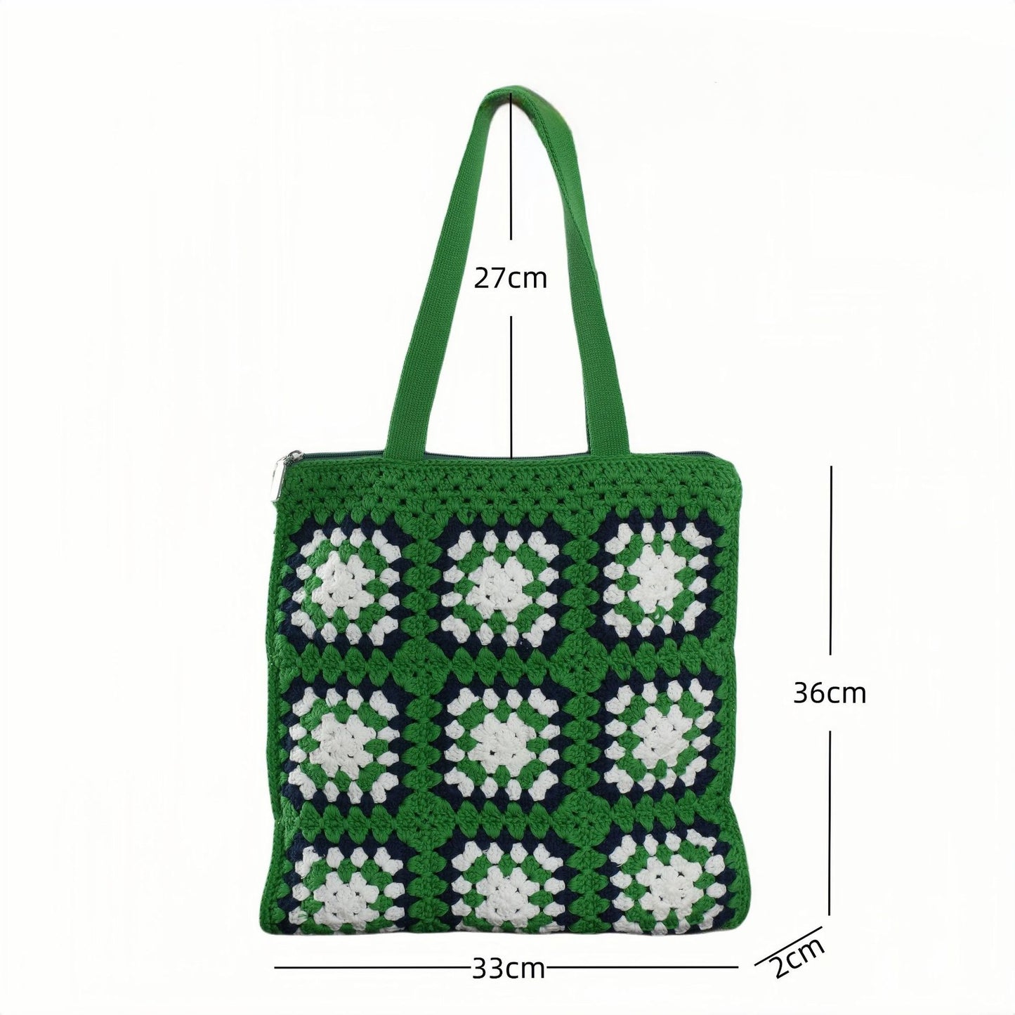 Handgefertigte Baumwolltragetasche Im Vintage-Granny-Design Brehn