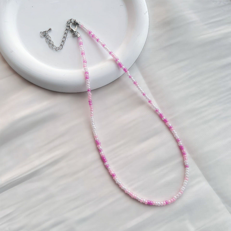 Handgefertigtes Perlen Choker Halsband Brehn
