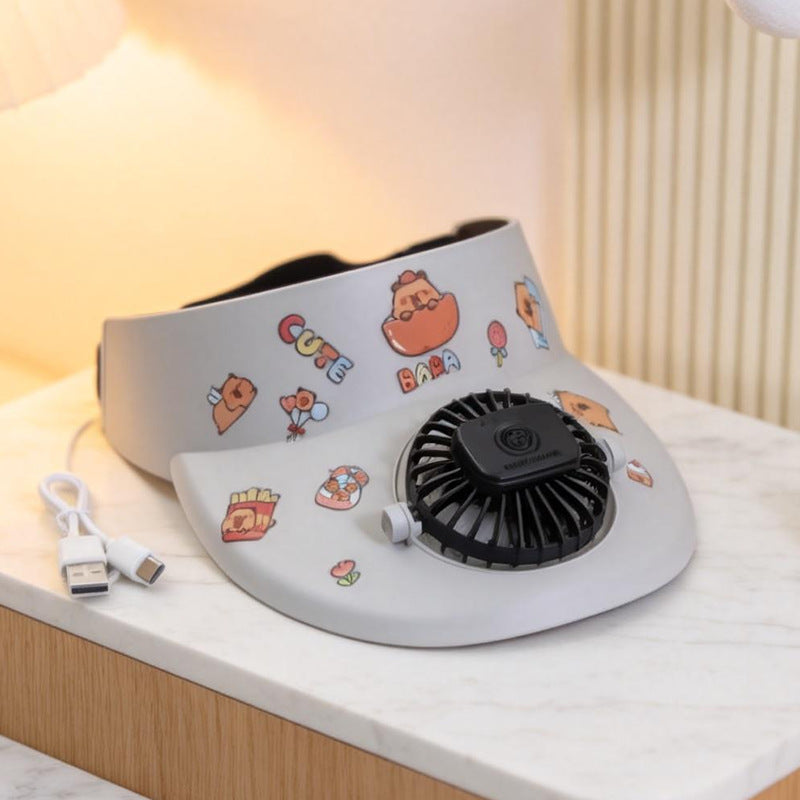 Damen Bequemer Tischventilator mit Verspielt Design Brehn