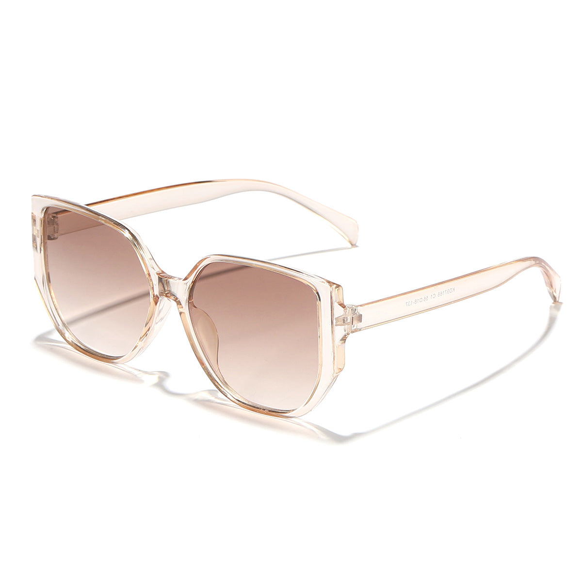 Damen modische quadratische Sonnenbrille mit breitem Rahmen und UV-Schutz Brehn