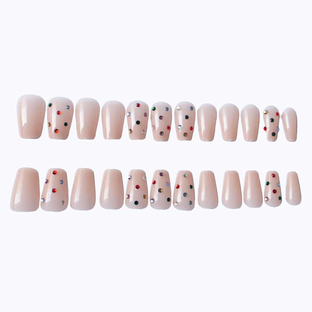 Glitzerndes Strass-Nagelkunst-Set