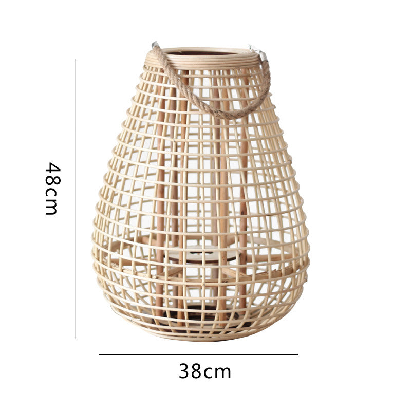 Dekorativer Rattan-Laterne mit Tragegriff Brehn