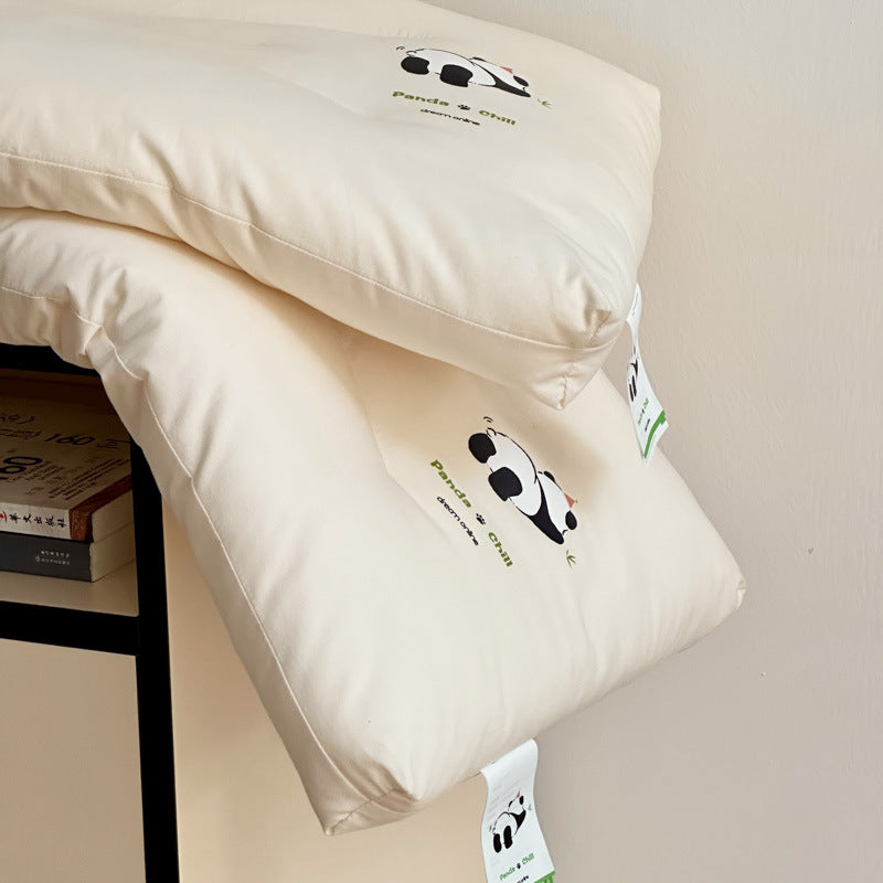 Damen Ergonomisches Kopfkissen mit verspieltem Panda-Motiv Brehn