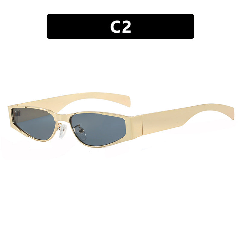 Damen elegante schmal geschnittene Sonnenbrille mit UV-Schutz Brehn