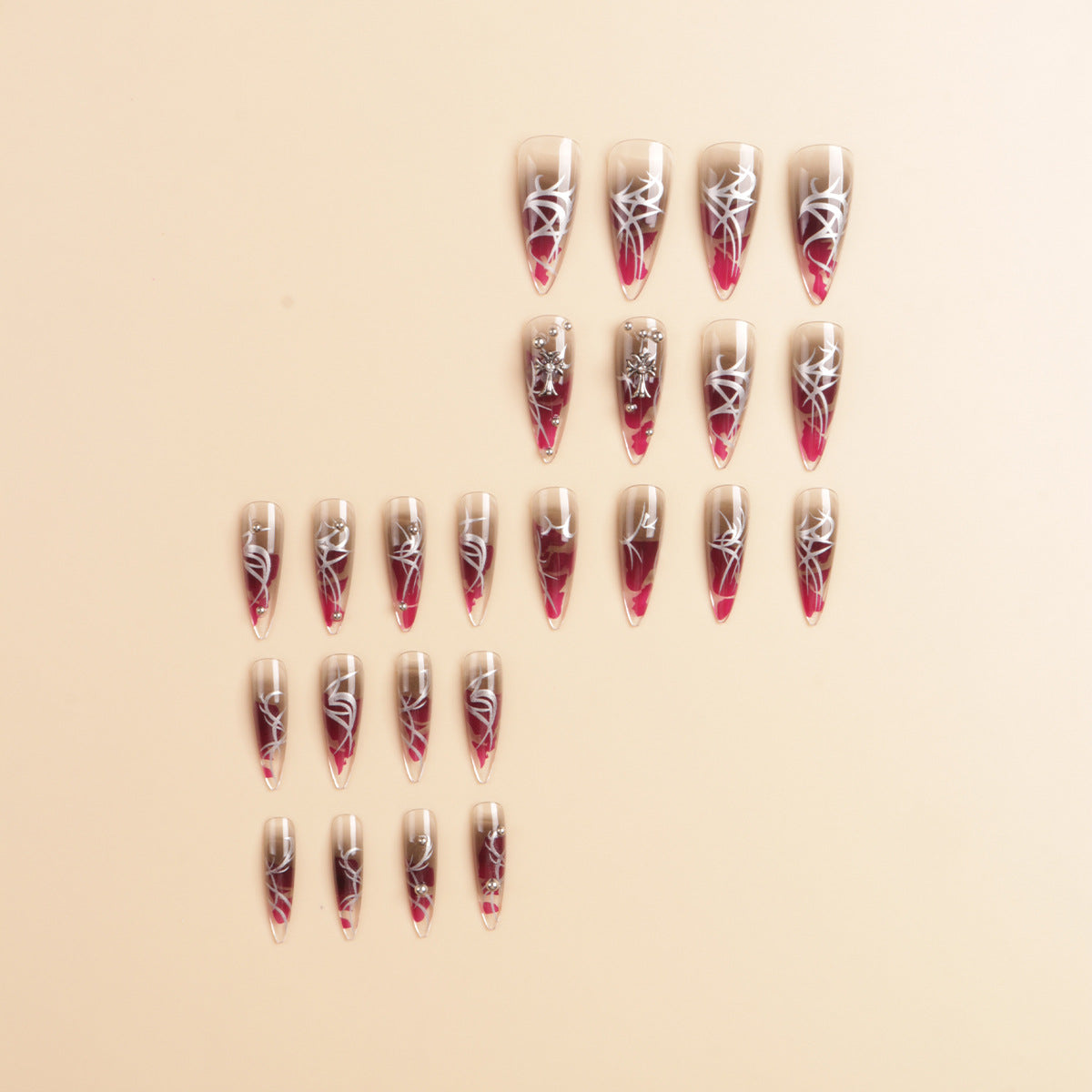 Künstlerisches Stiletto-Nagelkunst-Set Brehn