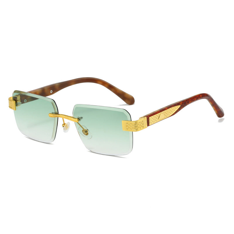 Damen elegante Sonnenbrille mit luxuriösem, glitzerndem Rahmen Brehn