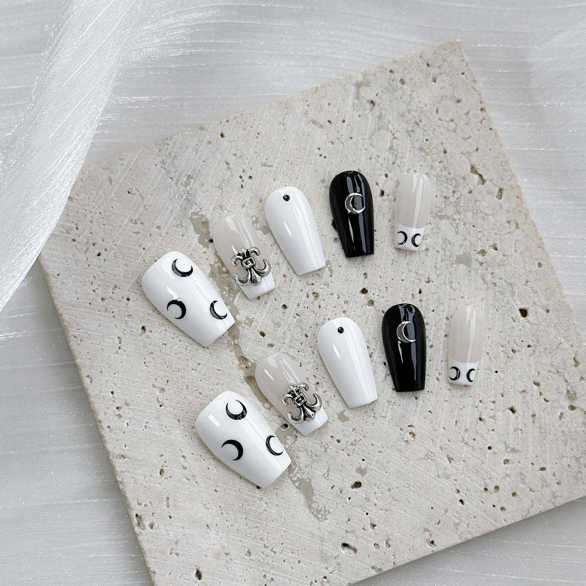Schmetterlings-verzierte Press-On Nagelset