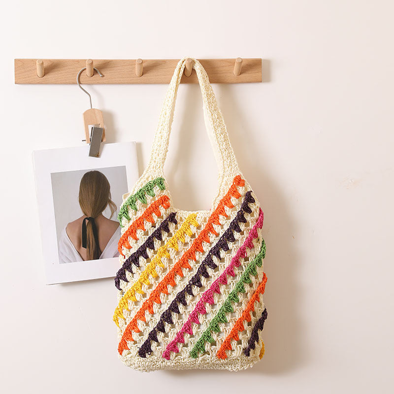 Handgefertigte Design-Netztasche Brehn