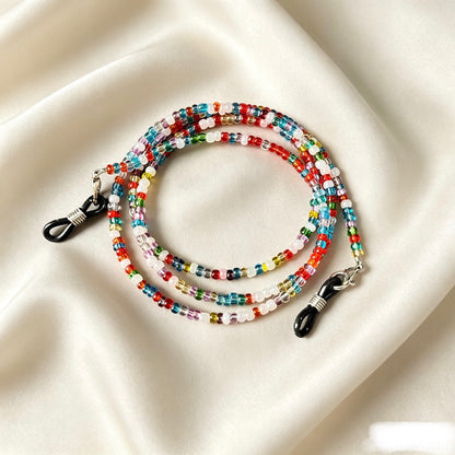 Bunte Perlen Brillen Kette Brehn