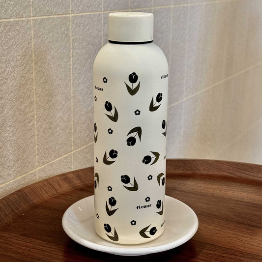 Damen Isoliertrinkflasche mit elegantem Blumendesign Brehn