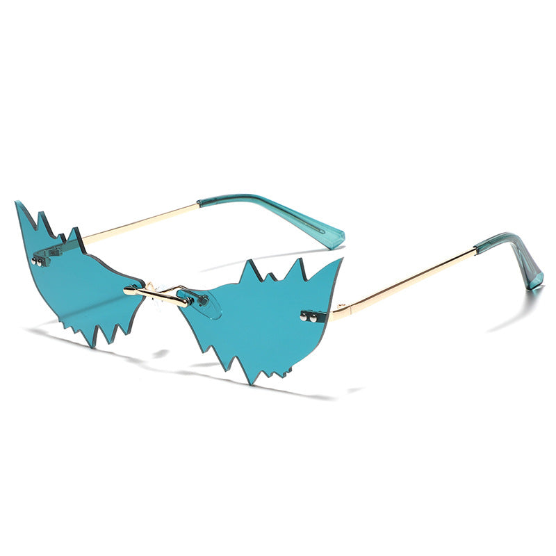 Damen Trendige Katzenaugen-Sonnenbrille mit schützendem UV-Filter und ausgefallenem Rahmen Brehn