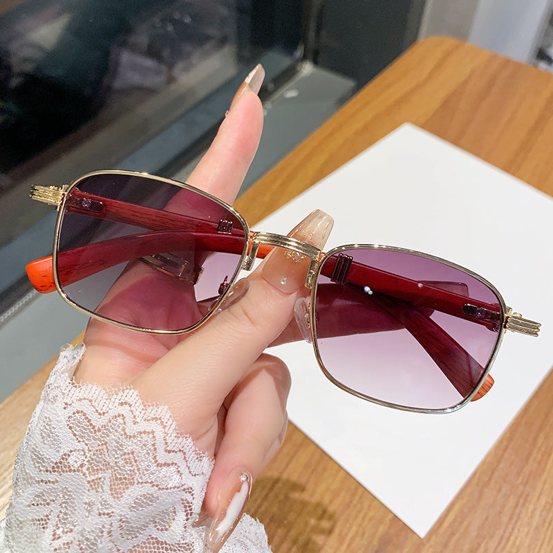 Damen Sonnenbrille mit luxuriösem Holzrahmen Brehn