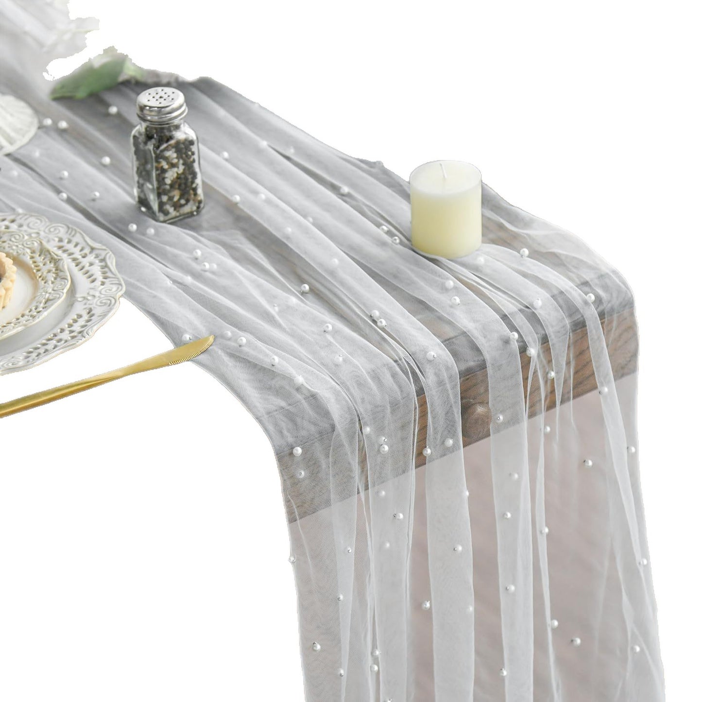 Eleganter Tischläufer mit Perlenverzierung Brehn