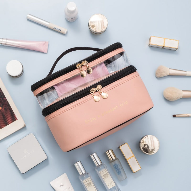 Dual-Layer Transparenter Kosmetik Organizer Brehn