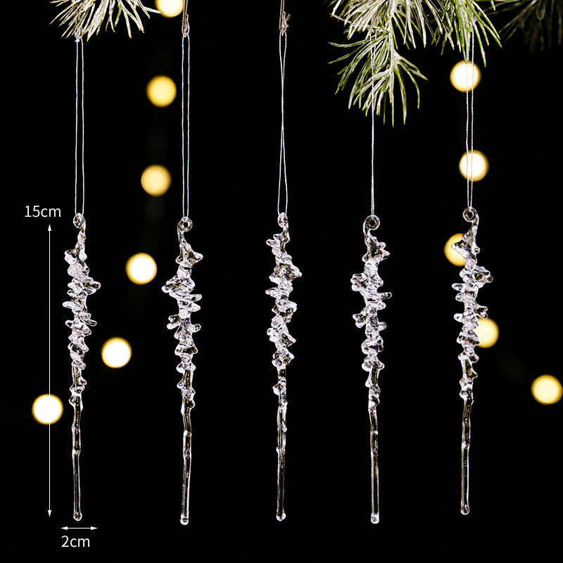 Hängendes Eiszapfen Ornament Set