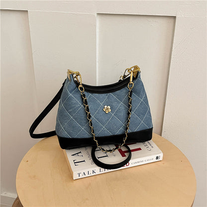 Elegante gesteppte Schultertasche