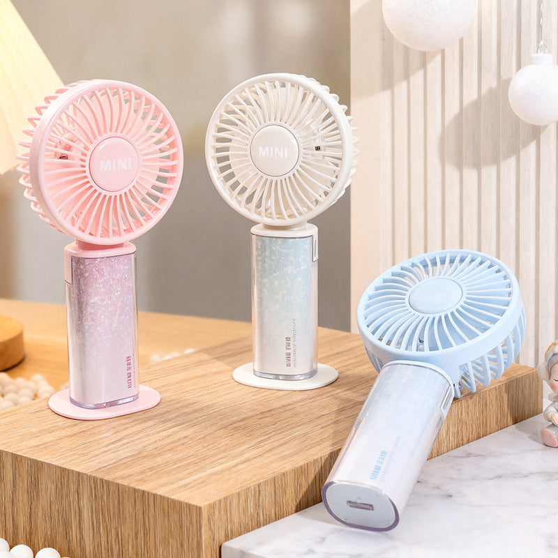 Damen Tragbarer Mini-Ventilator mit USB-Ladefunktion und flexibler Neigung Brehn