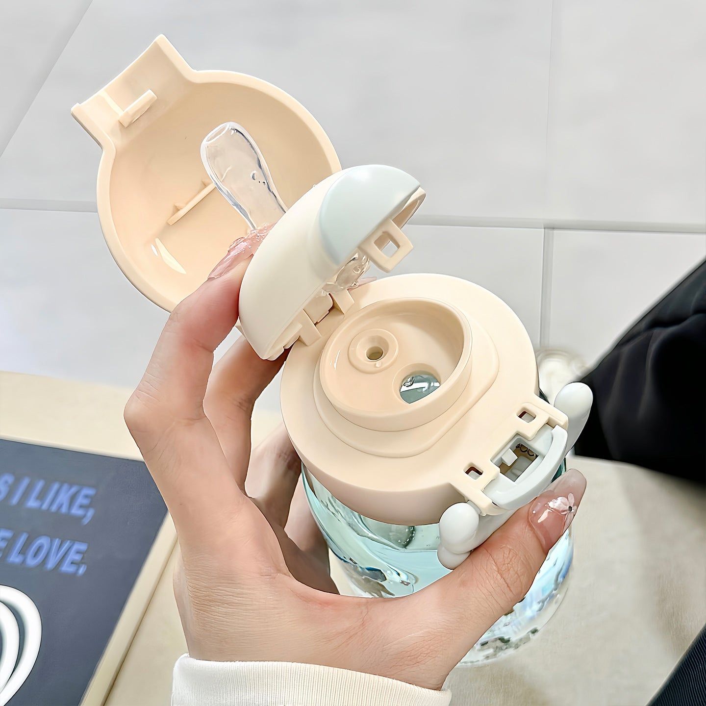 Damen lustige Trinkflasche mit niedlichem Tiermotiv Brehn