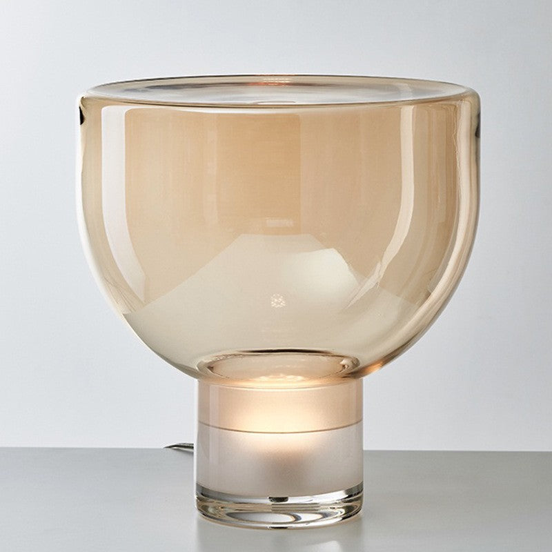 Moderne Skulpturale Glas Tischlampe