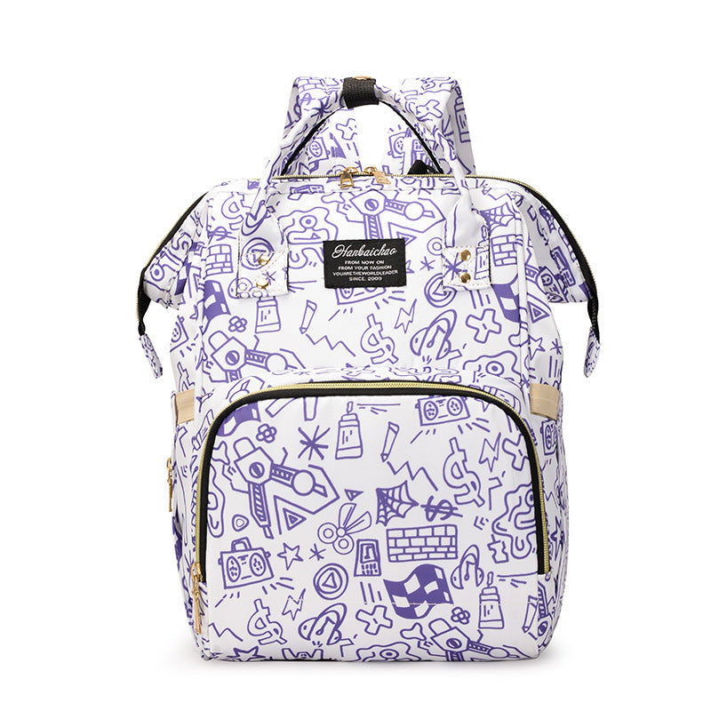 Künstlerisch gemusterter Rucksack