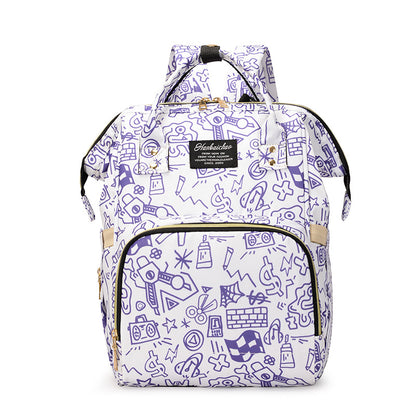 Künstlerisch gemusterter Rucksack