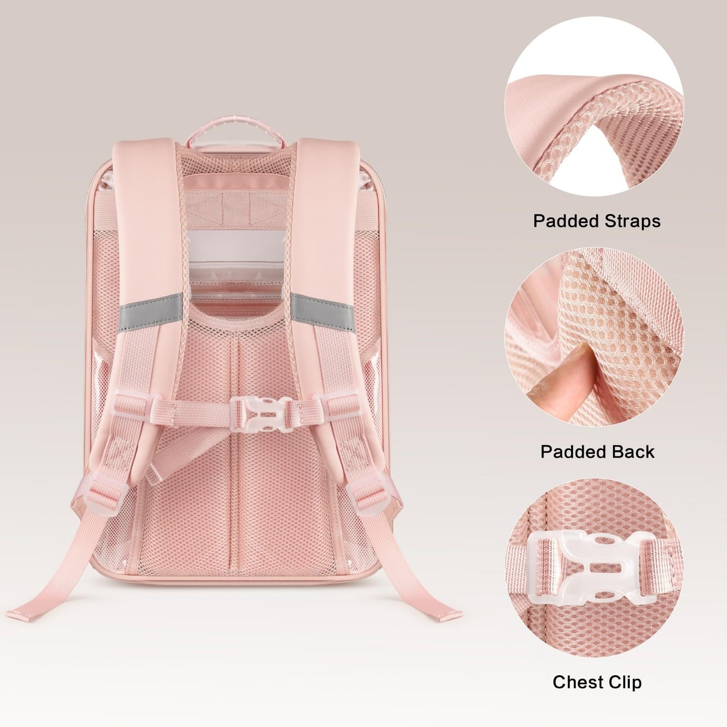 Unisex durchsichtiger Rucksack mit mehreren Fächern und atmungsaktivem Design Brehn